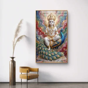 Lord Kartikeya Premium Acrylic Wall Art