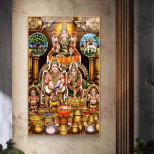 Goddess Lakshmi Kuber Premium Acrylic Wall Art with Kuberani