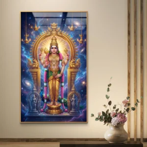 Divine Kartikeya (Murugan) Acrylic Wall Art