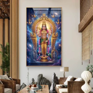 Lord Murugan HD Acrylic Wall Painting