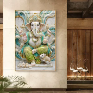 Divine Lord Ganesha Modern Premium Acrylic Wallart