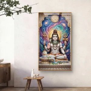 Divine Lord Shiva Acrylic Wall Art with Om