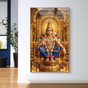 Lord Ayyappa Swamy Divine Premium Acrylic Wallart