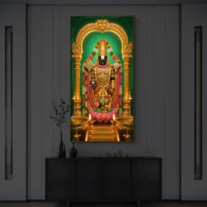 Divine Tirupati Balaji – Premium Backlight Vertical Wallart