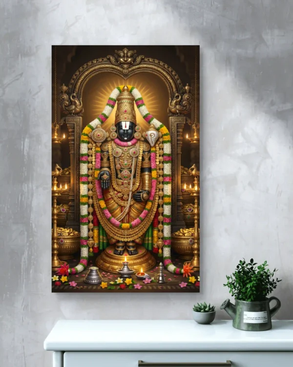 Sacred Lord Venkateswara Balaji – Premium Acrylic Wall Art ...