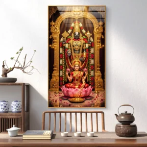 Divine Lakshmi Balaji Acrylic Wall Art