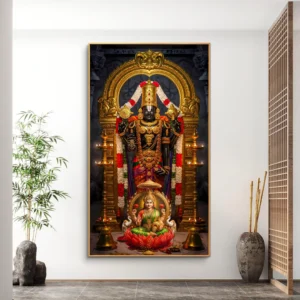 Royal Lakshmi Balaji Acrylic Wall Art