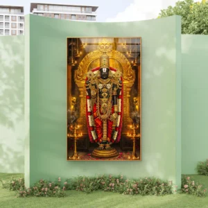 Sri Venkateswara Golden Temple Darshan Acrylic Wall Art