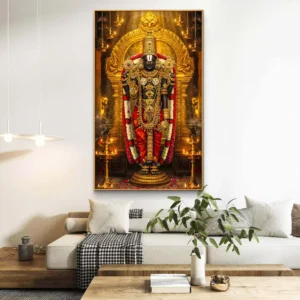 Sri Venkateswara Golden Temple Darshan Acrylic Wall Art
