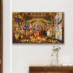 Divine Srinivasa Kalyanam Venkateswara Swamy & Padmavati Devi Premium Acrylic Wall Art