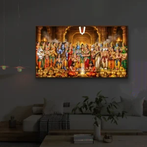 Divine Srinivasa Kalyanam Premium Backlight Wall Art