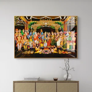 Sacred Tirumala Srinivasa Kalyanam Premium Acrylic Wall Art