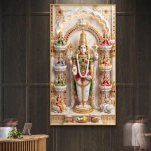 Ashta Laxmi Balaji Divine Acrylic Wall Art