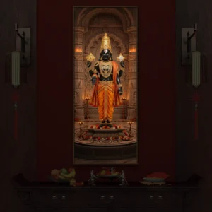 Lord Tirupati Balaji Temple Acrylic Wall Art Backlight Vertical Wall art